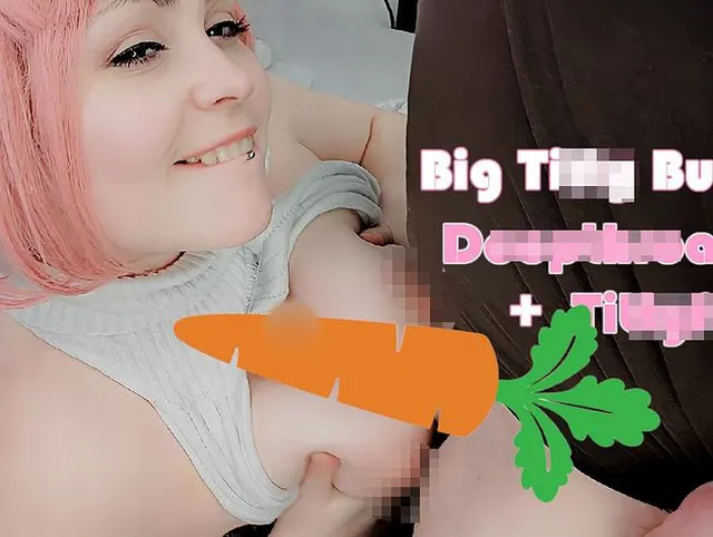 Tittenfick + Deepthroat für heißes Bunny!