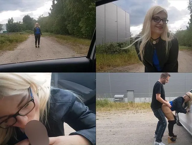 Outdoor gefickt - mit Creampie!