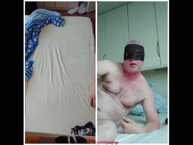 Notgeile Collage mit Nylonjunge