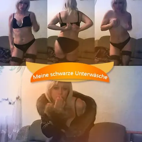 Meine schwarze Unterwäsche