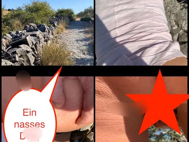 *HD Outdoor* Am Wegesrand von Hinten durchgenagelt, sein Schwanz richtig glänzend von Pussy