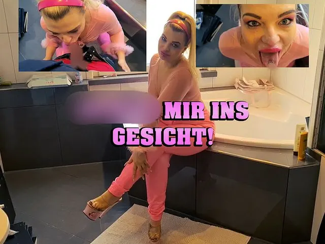 Spritz mir in mein Gesicht!
