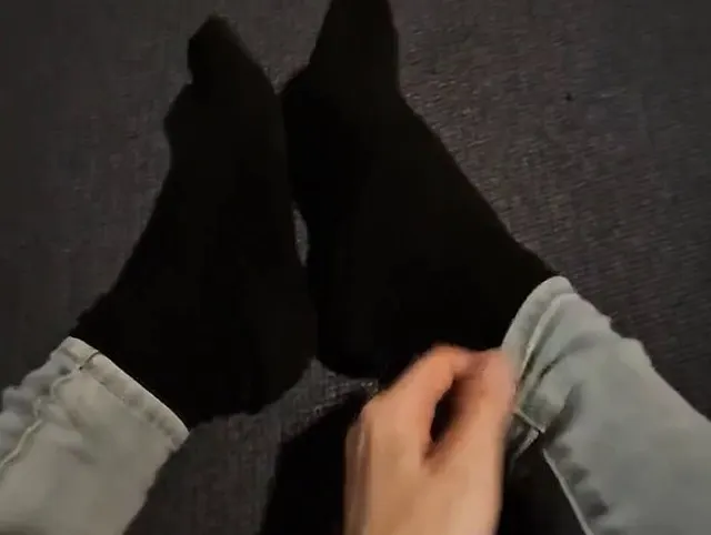 Meine Füße auf dem Teppich