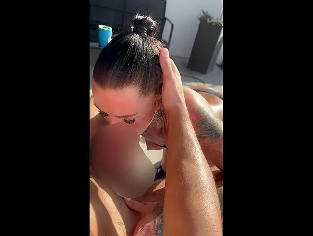 Im Gartem einen Blowjob