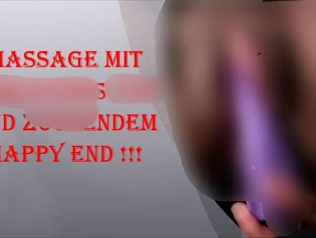 Massage mit Vibrations-Toy und zuckendem Happy-End!!!