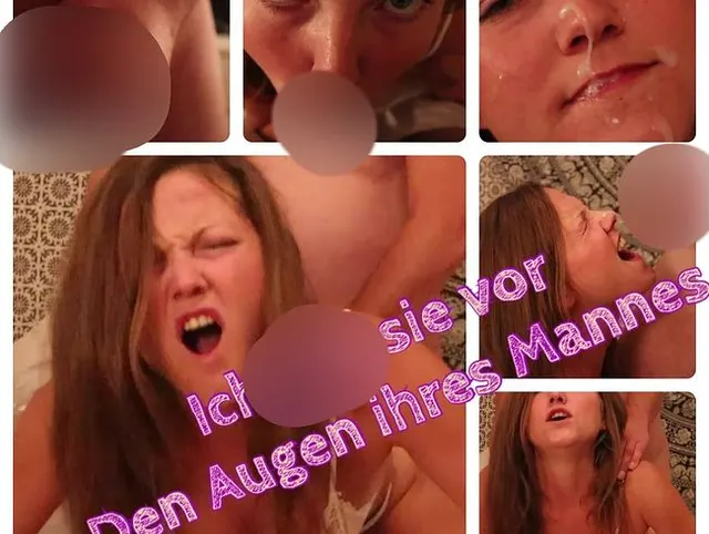 Userdate! Geile Ehefrau vor ihrem Mann gefickt und besamt!!!!