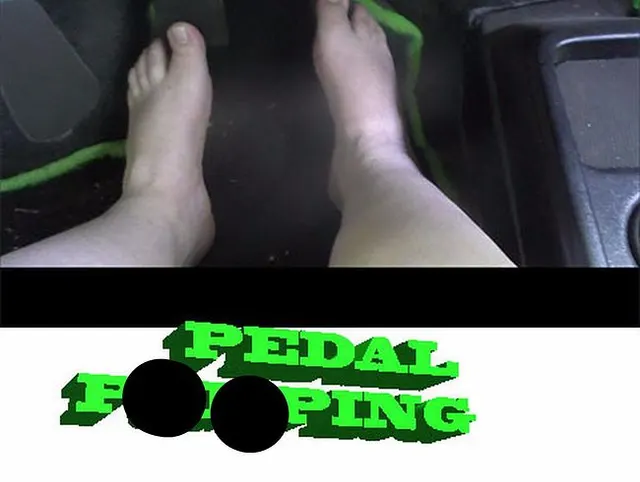 Pedalpumping mit nackten Füßen
