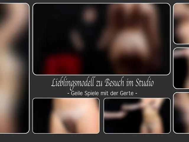 Lieblingsmodell zu Besuch im Studio - Geile Spiele mit der Gerte -