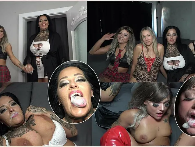 Cathaleya Star und Ashley Sperma Verrückt und AO Gebangt