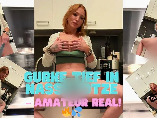 Braves Mädchen? Nee, geile Rachel stopft Gurke tief rein – amateur real!