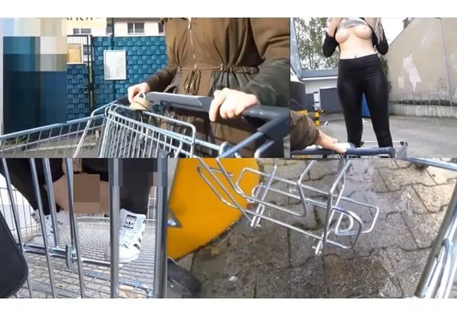DREIST!!! Teeny pisst in deinen Einkaufswagen