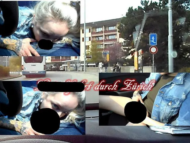Lutschtour durch Zürich! Beim fahren deepthroat gelutscht!