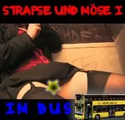 Strapse und Möse ziegen im Bus
