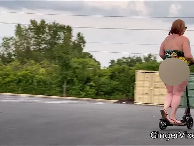 Flashing Scooter Exhibitionist