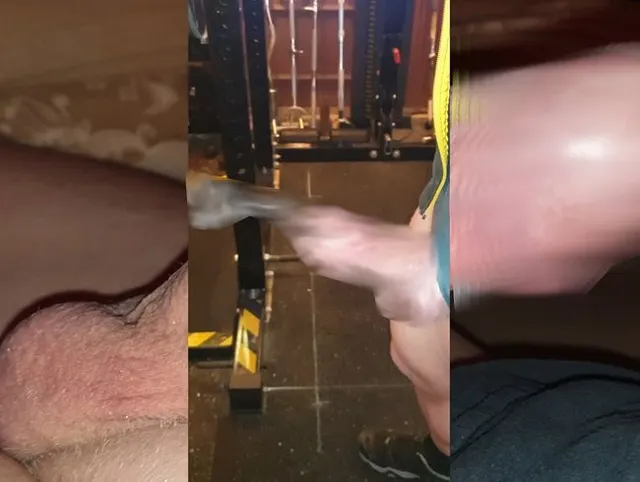 Abspritzen im Gym