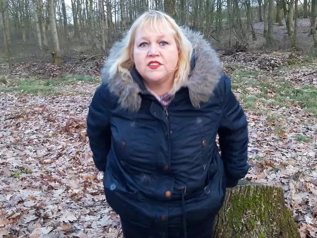 heftig abstrullern im Wald