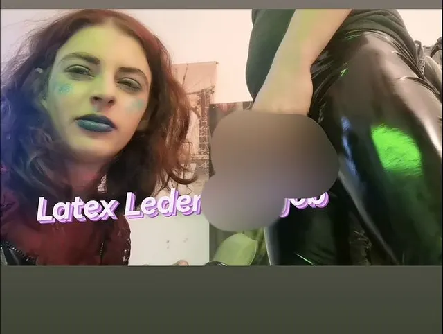 Latex Leder blowjob