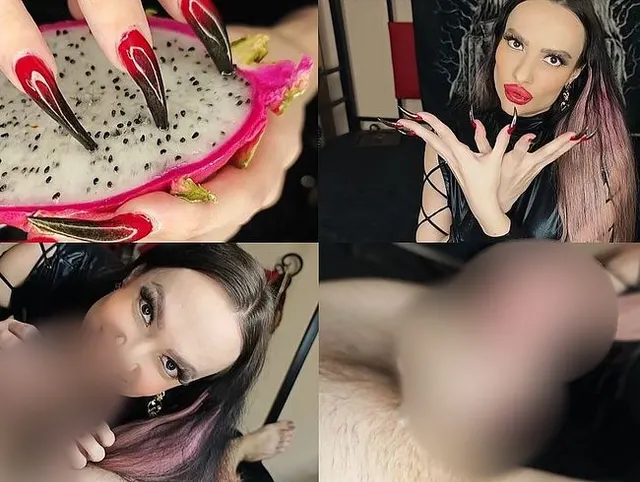 Meine extremen dämonischen Klauen zerkratzen seinen Körper und seinen Schwanz.