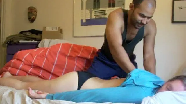 Massage to bondage fuck part (1)