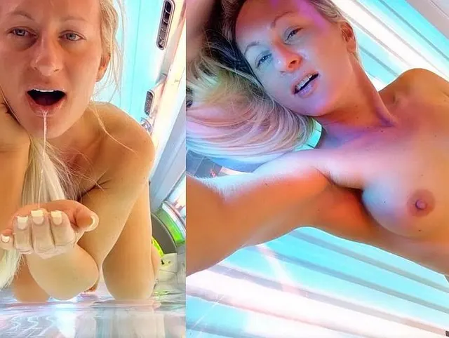 Geiler Orgasmus im Solarium!! Wichsen unter der Röhre!!
