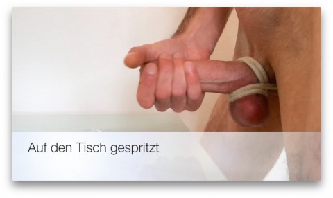 Auf den Tisch gespritzt