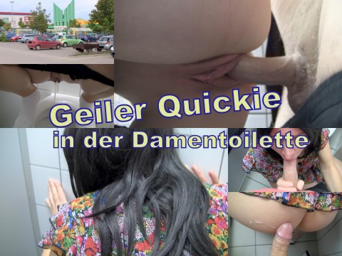 Geiler Quickie in der Damentoilette des Marktes