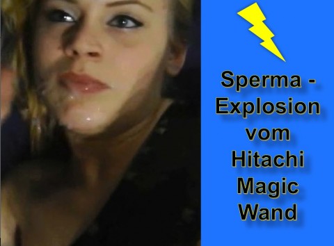 Spermaexplosion vom Hitachi Magic Wand