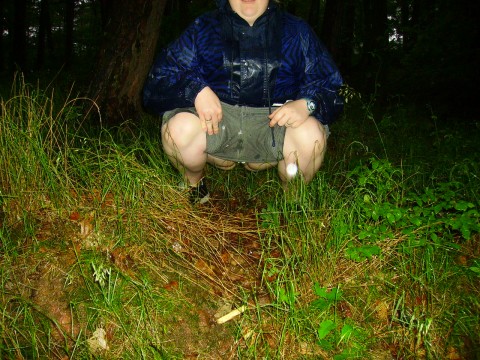 Pissen auf der wiese