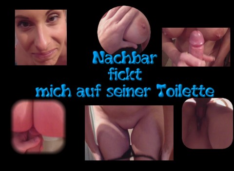 Nachbar fickt mich auf seiner Toilette