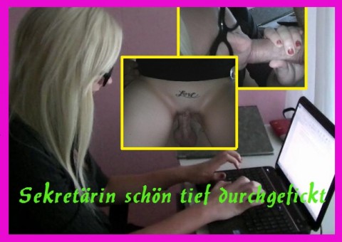 Sekretärin schön tief durchgefickt