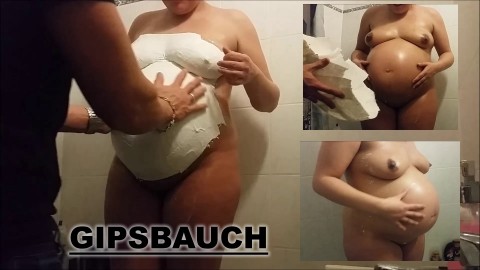 WIR haben einen Gipsbauch gemacht...9.Monat Schwanger