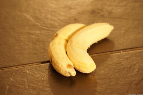 die Bananen zertreten