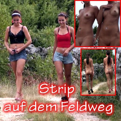 Striptease auf dem Feldweg