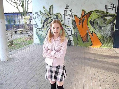 Schulmädchen Casting