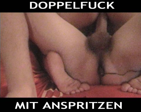 Doppelfuck mit Anspritzen