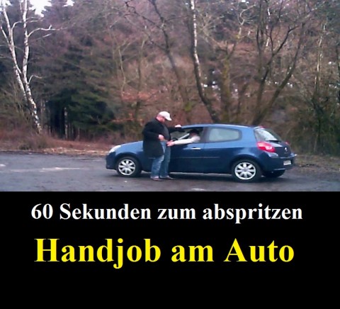 Gay Handjob am Auto