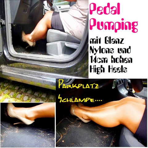 Pedal Pumping - Nylons im Auto