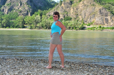 Chica am Strand