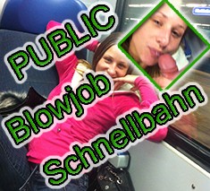 PUBLIC - Blowjob in Schnellbahn