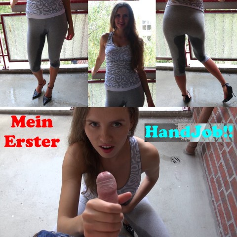 Geiler Handjob mit NS Model