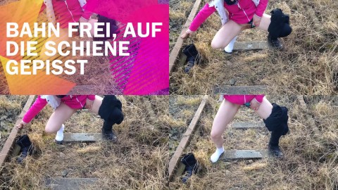 Bahn frei, auf die Schiene gepisst