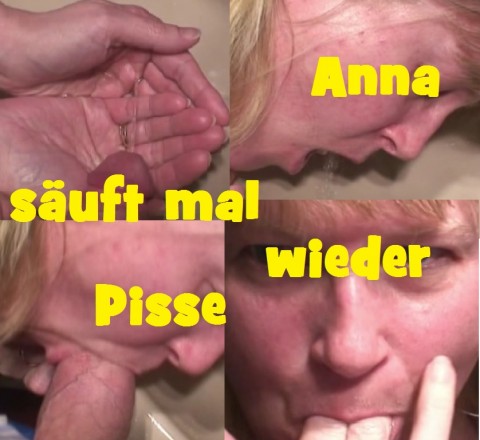 Anna säuft mal wieder Pisse