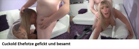 Cuckold Ehefotze abgefickt und besamt