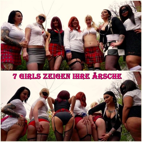 7 College Girls heben den Rock für dich!