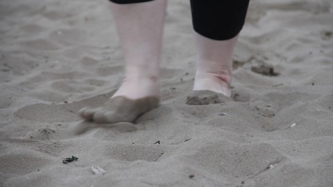 Strandspaziergang in Italien