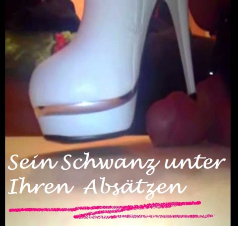 Torture - Schwanz mit Absätzen gewichst - Heels Besamung