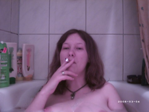 Rauchen in der Wanne