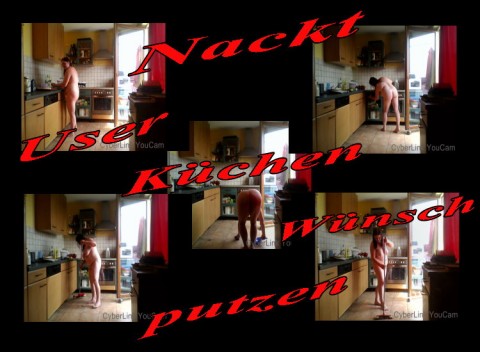 Nackt Putzen