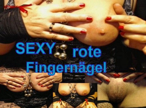 Sexy rote Fingernägel