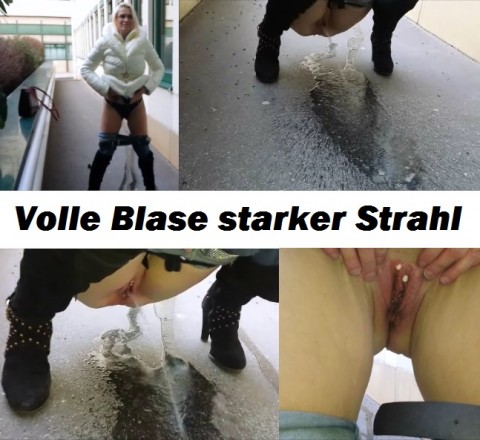 Volle Blase starker Strahl